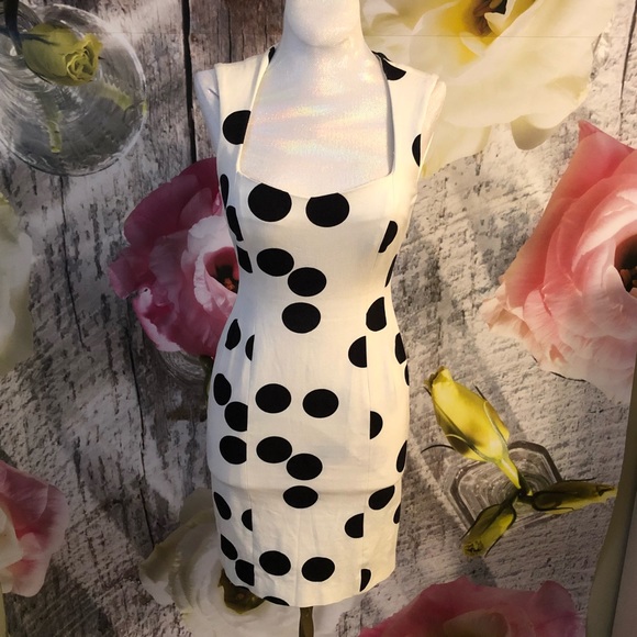 Super Hot Banana Republic Sloan Polka Dot Dress - Picture 2 of 9